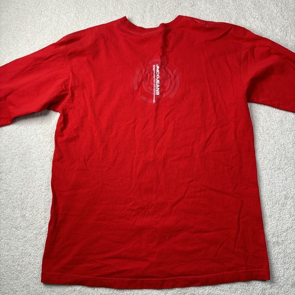 Vintage JNCO Shirt Men's Large Red Long Sleeve Eyes Face Grunge Y2K 2000s Rare - Picture 15 of 16